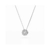 Дамско колие от бяло злато с диаманти 0.10Ct и 0.10Ct Cara Diamanti K104-10044W(3.0)/14K