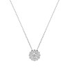 Дамско колие от бяло злато с диаманти 0.10Ct и 0.10Ct Cara Diamanti K104-10044W(3.0)/14K