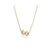 Златно дамско колие с диаманти 0.05Ct Cara Diamanti K104-10072Y/14K