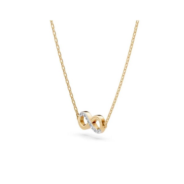 Златно дамско колие с диаманти 0.05Ct Cara Diamanti K104-10072Y/14K