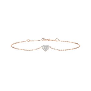 Дамска гривна от розово злато с диаманти 0.09Ct Cara Diamanti K105-10012R/14K