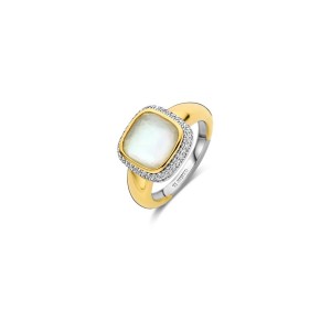 Сребърен дамски пръстен със седеф Ti Sento 12330MW