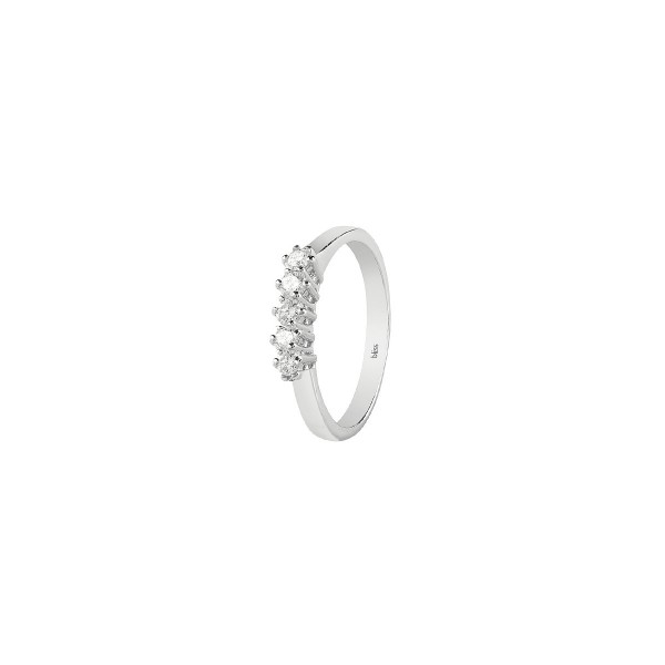 Дамски пръстен бяло злато с диаманти Bliss 20081270