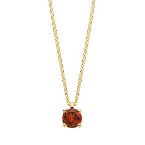 Златно колие с рожден камък гранат (месец януари) Blush 3200YGA