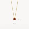 Златно колие с рожден камък гранат (месец януари) Blush 3200YGA