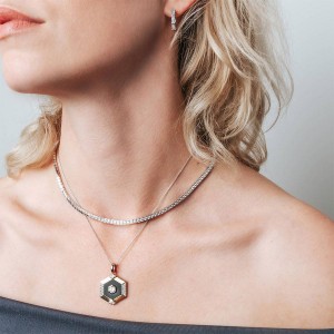 Дамско сребърно колие Ti Sento 6838BL