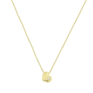 Дамско колие от злато с диамант Cara Diamanti CLN1527Y/0.005ctSI/H