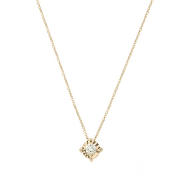 Дамско златно колие с диаманти Cara Diamanti CLN1559R
