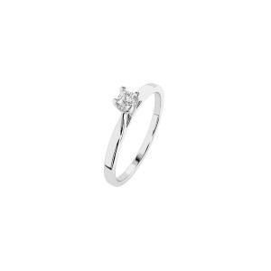 Дамски пръстен от бяло злато с диамант 0.06Ct Cara Diamanti K101-10034W(2.5)/14K