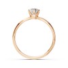 Дамски пръстен от розово злато с диамант 0.40Ct