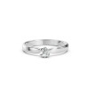 Дамски пръстен от бяло злато с диамант 0.20Ct Cara Diamanti K101-10040W(3.7)/14K