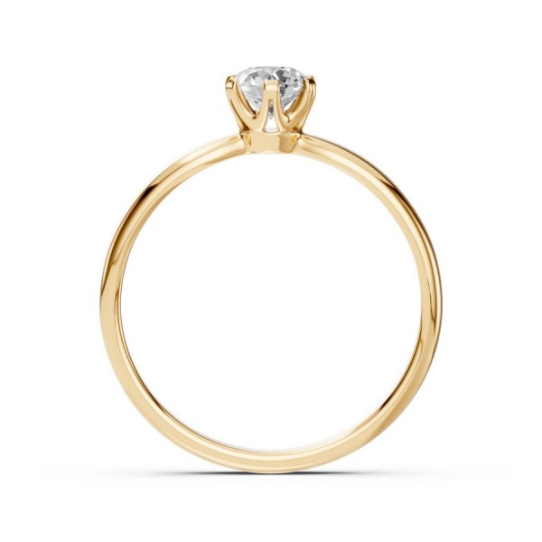 Дамски пръстен от злато с диамант 0.40Ct
