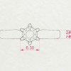 Дамски пръстен от злато с диамант 0.40Ct