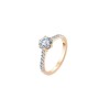 Дамски пръстен от розово злато с диаманти 0.70Ct и 0.25Ct Cara Diamanti K101-10093R(5.7)/14K