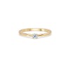 Златен дамски пръстен с диамант 0.10Ct Cara Diamanti K101-10116Y(3.0)/14K