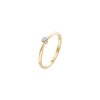Златен дамски пръстен с диамант 0.10Ct Cara Diamanti K101-10116Y(3.0)/14K