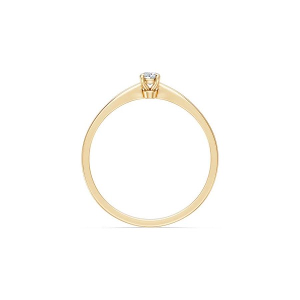 Златен дамски пръстен с диамант 0.10Ct Cara Diamanti K101-10116Y(3.0)/14K