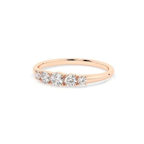 Дамски пръстен от розово злато с диаманти 0.15Ct и 0.27Ct Cara Diamanti K101-10128R/14K