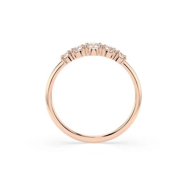 Дамски пръстен от розово злато с диаманти 0.15Ct и 0.27Ct Cara Diamanti K101-10128R/14K