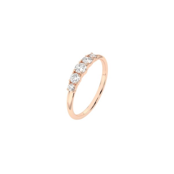 Дамски пръстен от розово злато с диаманти 0.15Ct и 0.27Ct Cara Diamanti K101-10128R/14K