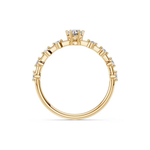 Златен дамски пръстен с диаманти 0.20Ct и 0.16Ct Cara Diamanti K101-10144Y(3.7)/14K