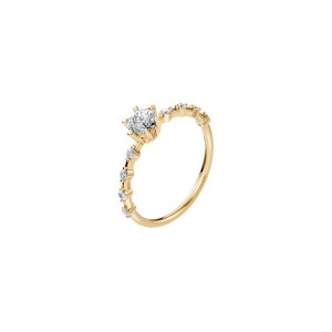 Златен дамски пръстен с диаманти 0.20Ct и 0.16Ct Cara Diamanti K101-10144Y(3.7)/14K