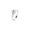 Дамски пръстен от бяло злато с диамант 0.50Ct