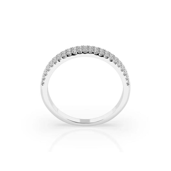Дамски пръстен от бяло злато с диаманти 0.18Ct Cara Diamanti K101-10300W/14K