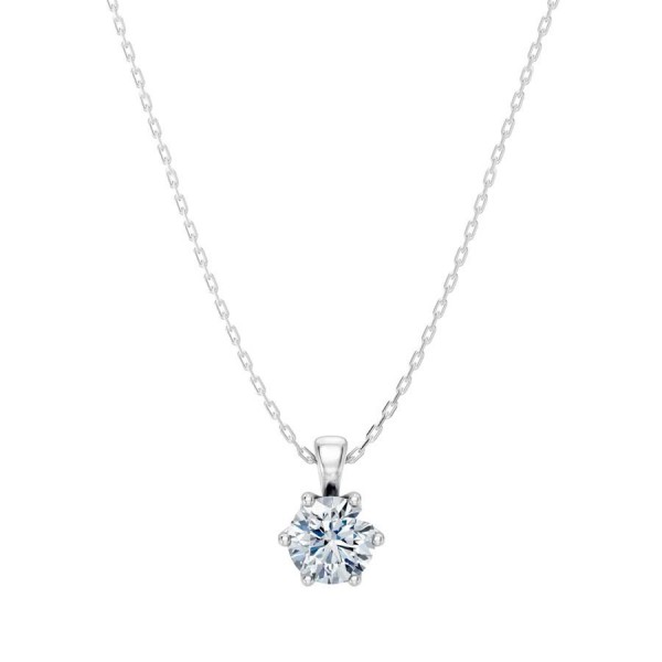 Дамско колие от бяло злато с диамант 0.50Ct Cara Diamanti K104-10004W(5.1)/14K