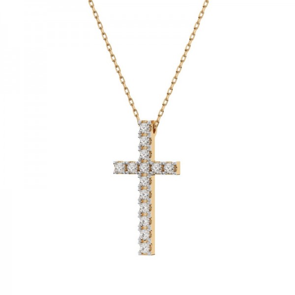 Колие от злато с диаманти Cara Diamanti K104-10026Y