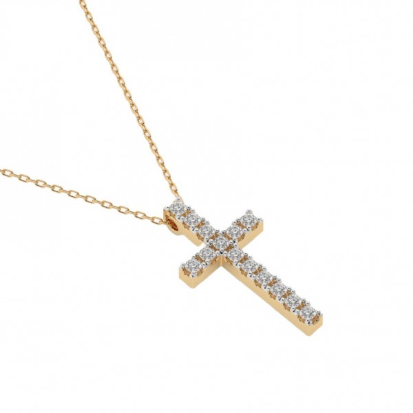 Колие от злато с диаманти Cara Diamanti K104-10026Y