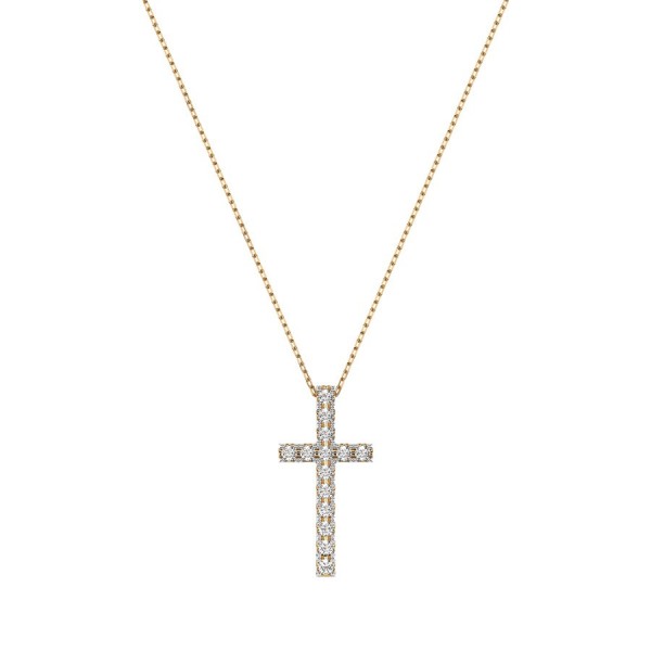 Колие от злато с диаманти Cara Diamanti K104-10026Y