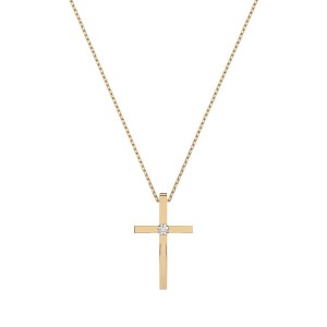 Златно дамско колие с диаманти 0.03Ct Cara Diamanti K104-10031Y