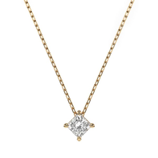 Дамско златно колие с диамант Cara Diamanti K104-10055Y