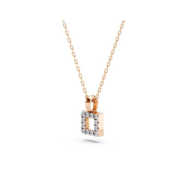 Дамско колие от розово злато с диаманти 0.06Ct Cara Diamanti K104-10079R/14K