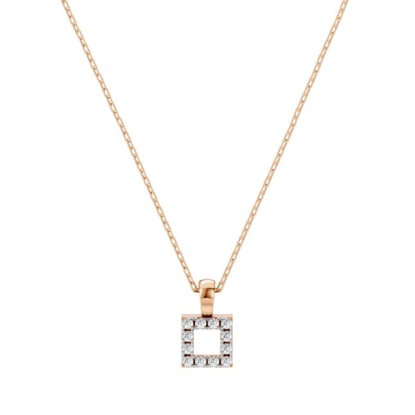 Дамско колие от розово злато с диаманти 0.06Ct Cara Diamanti K104-10079R/14K