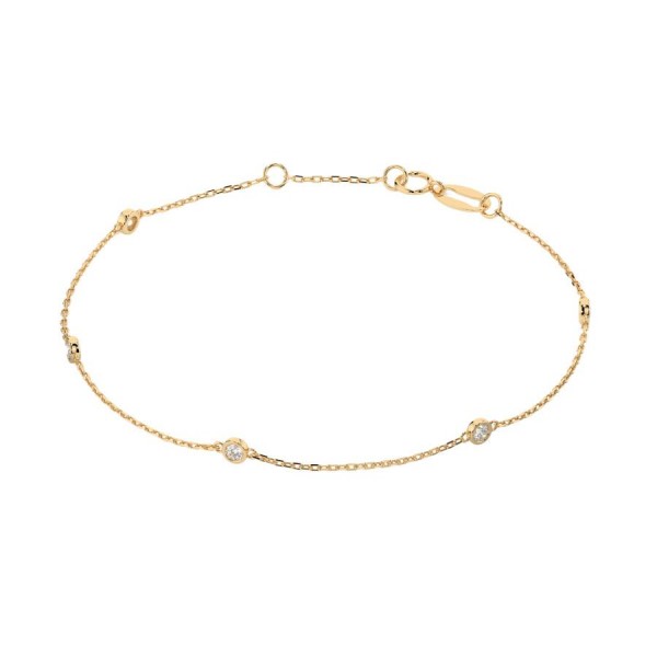 Дамска гривна от злато с диаманти Cara Diamanti K105-10008Y