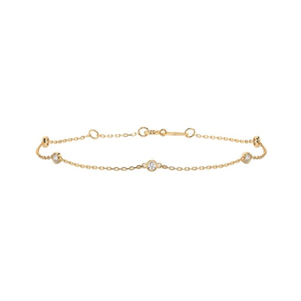 Дамска гривна от злато с диаманти Cara Diamanti K105-10008Y