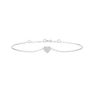 Дамска гривна от бяло злато с диаманти 0.09Ct Cara Diamanti K105-10012W/14K
