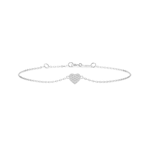 Дамска гривна от бяло злато с диаманти 0.09Ct Cara Diamanti K105-10012W/14K
