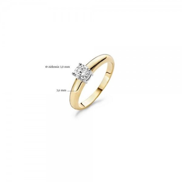 Дамски златен пръстен Blush 1129BZI