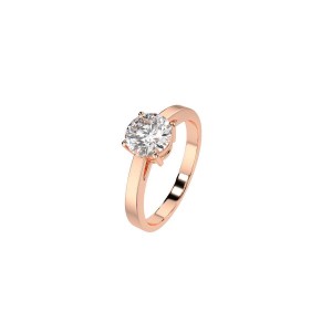 Дамски пръстен от розово злато с диамант 0.70Ct Cara Diamanti K101-10012R(5.7)