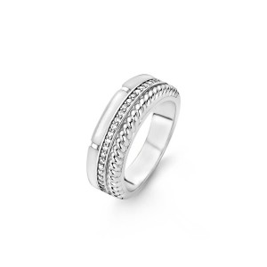 Дамски сребърен пръстен със седеф Ti Sento 12082MW