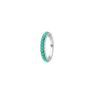 Дамски сребърен пръстен с тюркоаз Ti Sento 12123TQ