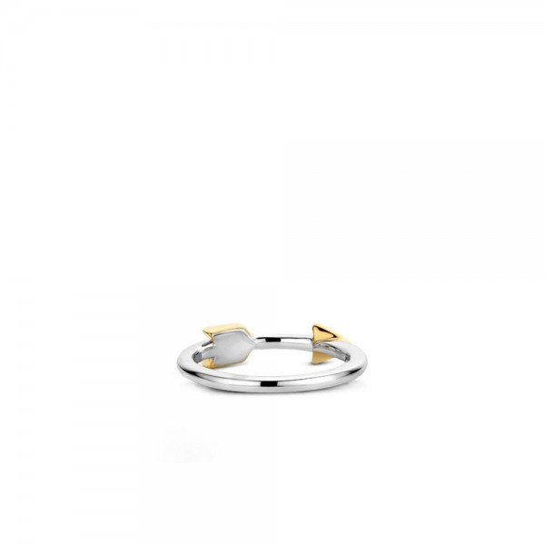 Дамски сребърен пръстен с малахит Ti Sento 12198MA