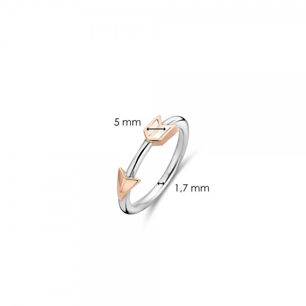 Дамски сребърен пръстен със седеф Ti Sento 12198MW
